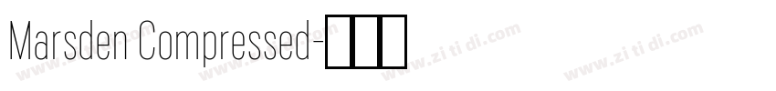 Marsden Compressed字体转换